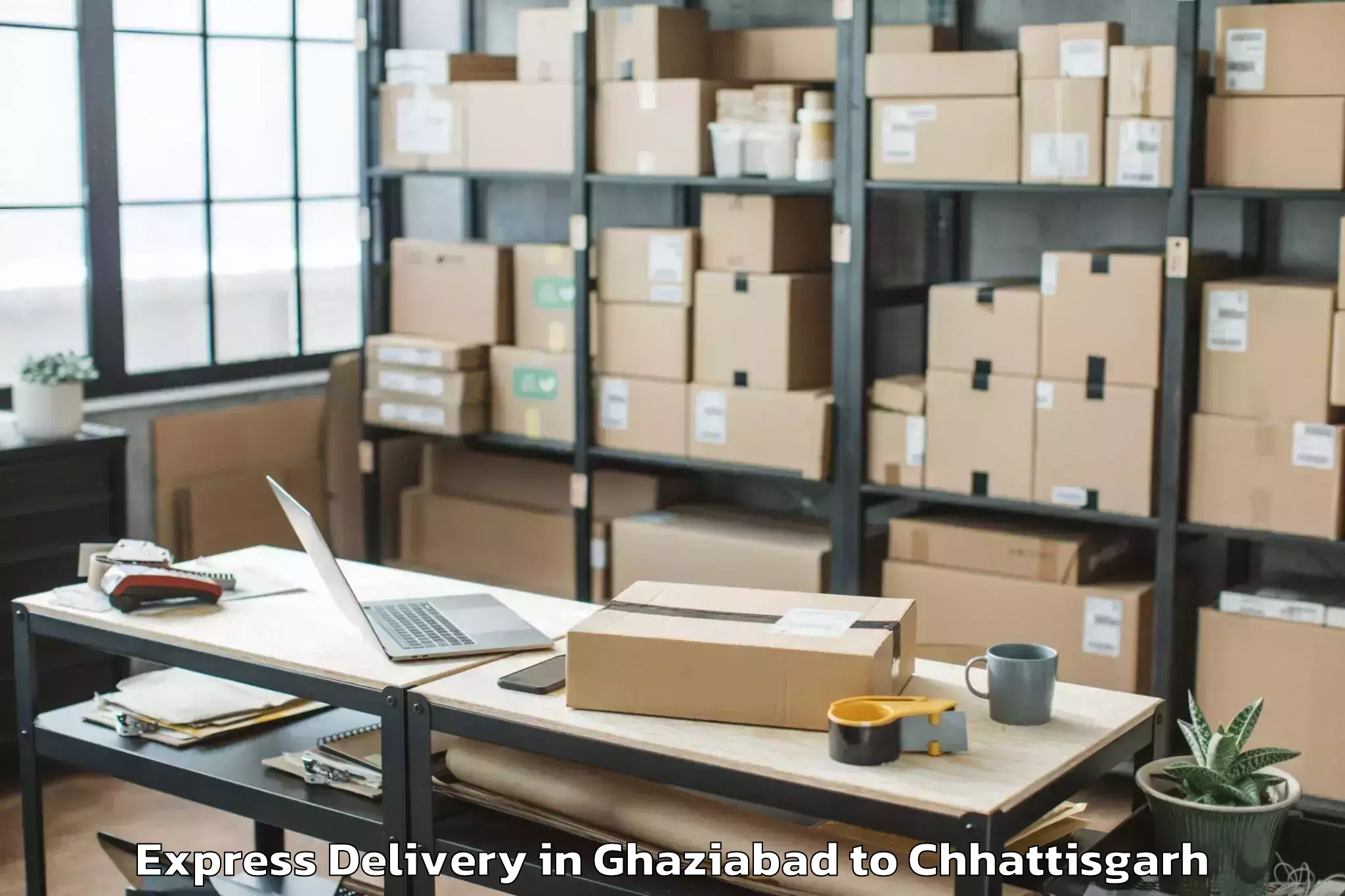 Leading Ghaziabad to Chirmiri Express Delivery Provider